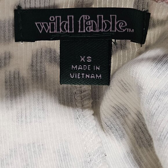 Wild Fable Leopard Print Cami Slip Dress Womens Sz XS Lace Trim Spaghetti Strap - Picture 5 of 8